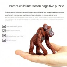 逼真的毛绒大猩猩玩具模型，非洲野生动物雕像，可爱的家居装饰，儿童生日礼物，男孩玩具，圣诞礼物 - 多色 - 查看 6