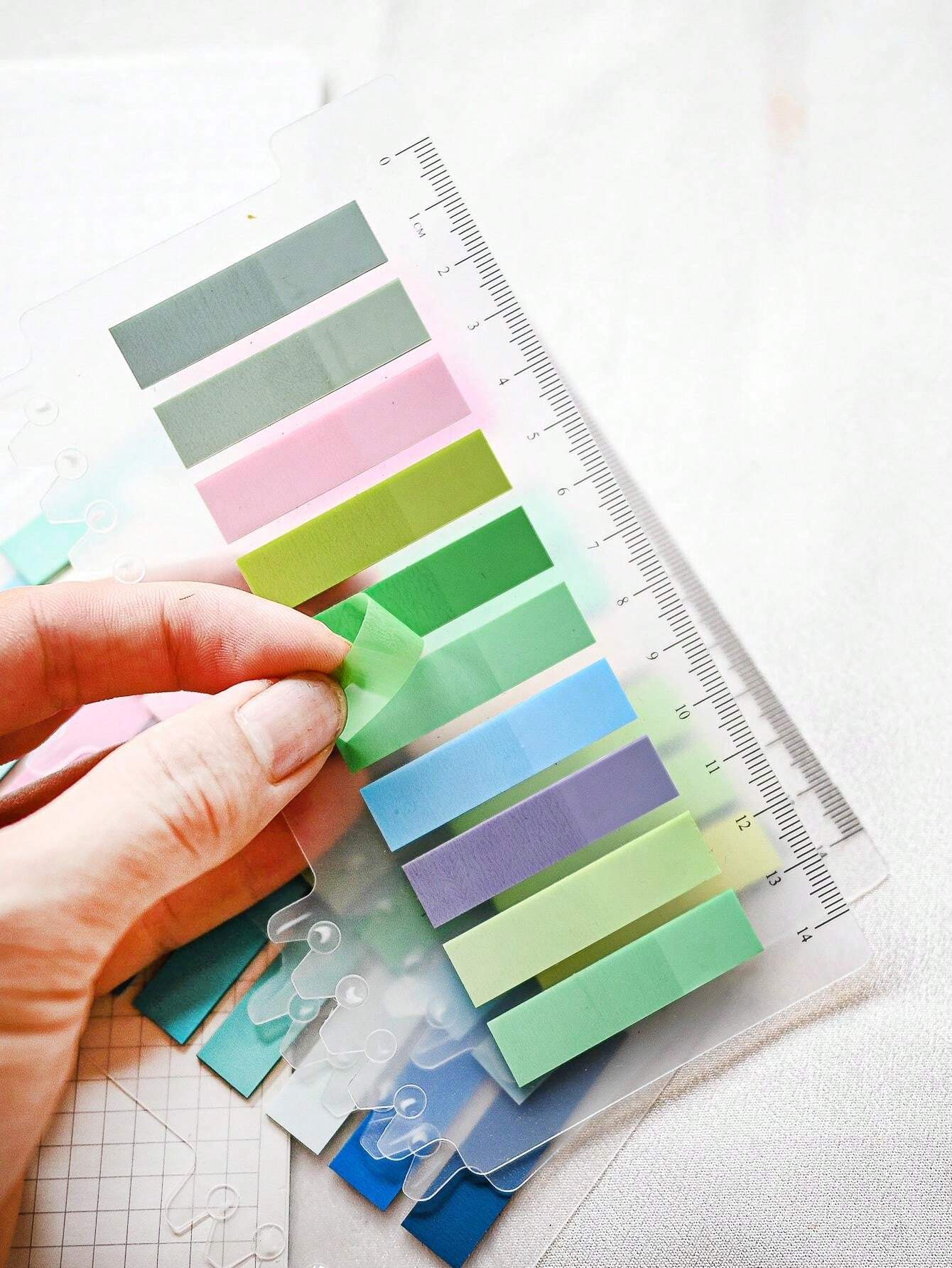 200 Sheets Of 1 Type Of Index Sticker PET Plastic Material Indication