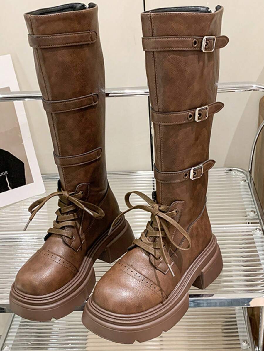 Fashionable, Sexy, Fashionable, Versatile Mid-Calf Boots For Women, Comfortable, Affordable, High-Heel, Anti-Slip, Outdoor, Rural, Resort, Snow Boots, Mid-Calf, Wedge, Platform, Riding, Western, Combat Boots, Waterproof, Running Shoes, Hiking Shoes