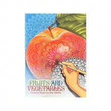 1 本英文着色书，提高儿童绘画能力，增强学习能力，帮助儿童绘画进步。圣诞节、感恩节、新年礼物 - 彩色 - 查看 10