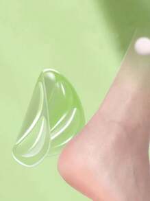 QKC 1 Pair (2 Pieces) Silicone Non-Slip Forefoot Pads And Anti-Wear Heel Stickers For High Heels For Women High Heels Women Pumps And Men Sneakers Shoes Summer Daily Wear, Shoes Accessories Gift Ideas - Clear - View 2