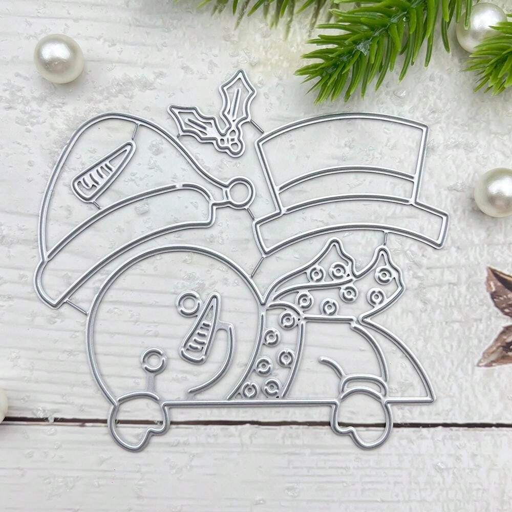 [Christmas] 1pc Snowman Stockings Metal Cutting Dies Cut Die Mold Album