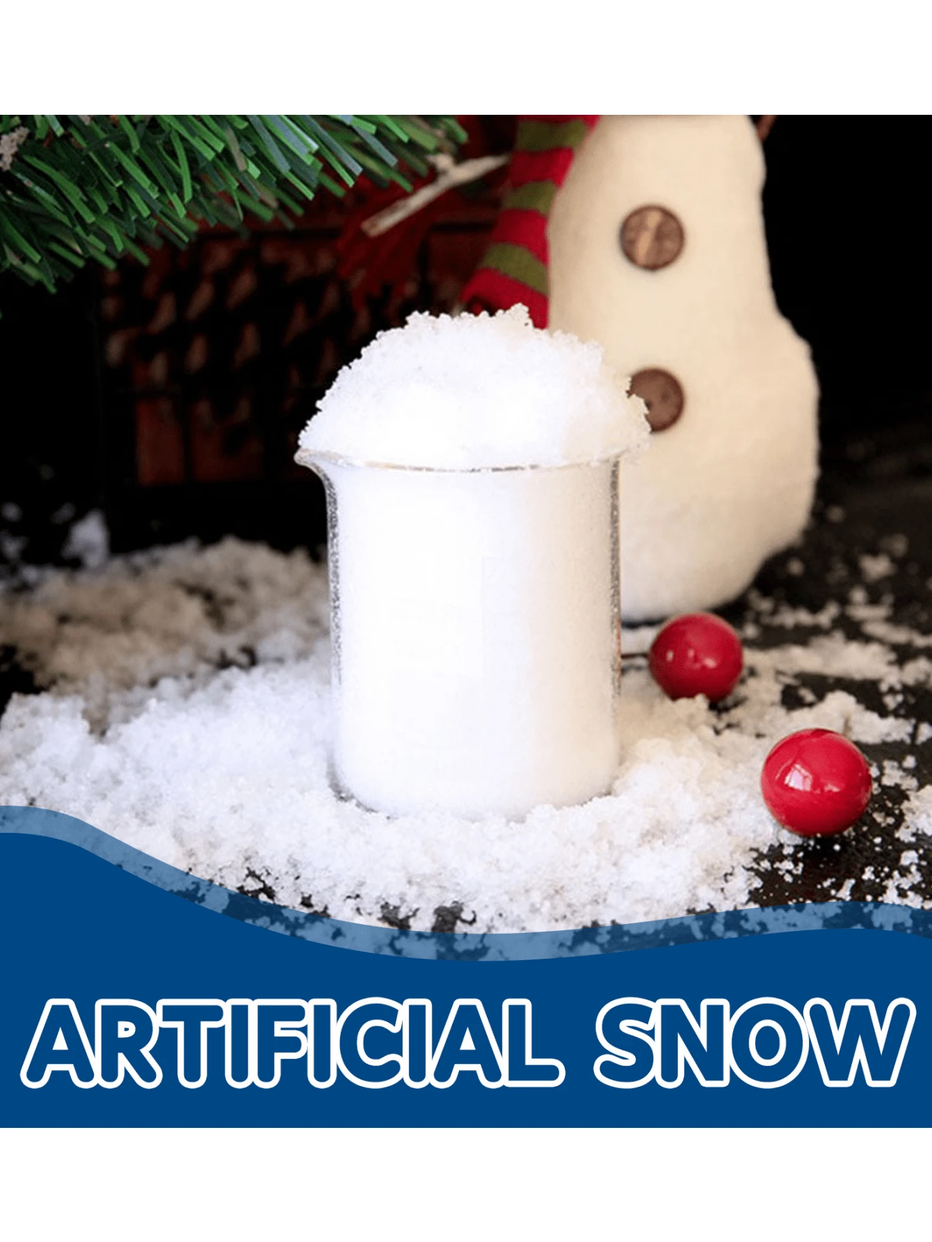 Artificial Snow Snow Winter Christmas Day Atmosphere Indoor Shooting