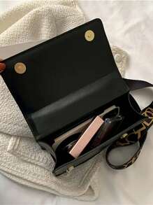 1set High Fashion Embossed Crossbody Bag, Flap Shoulder Bag, Women Casual Handbag & Wallet