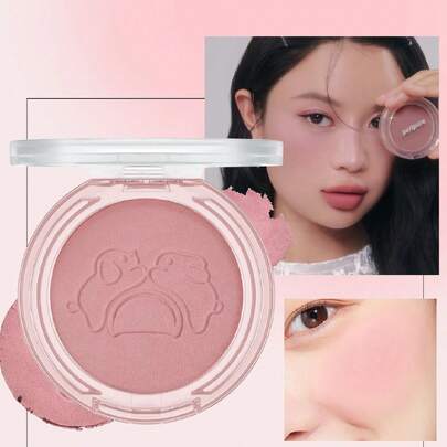  K-Beauty Peripera 单色腮红盘，哑光粉状腮红，质地细腻，不结块，持久显色，多用途彩妆盘，裸妆，面部彩妆，韩国化妆品，4.1克