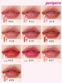 Peripera K-Beauty Ink Mood Glowy Tint, Water Bare Tint, Mirror Watery Lip Gloss, Glass Lip Gloss, Plumping, Natural Hydrating, Lightweight, Brightening, Long-Lasting Color, Comfortable Non-Sticky Wear, Suitable For Mask-Wearing, No White Cast, K-Beauty, Korean Cosmetics - #25 Hot Strawberry - View 10