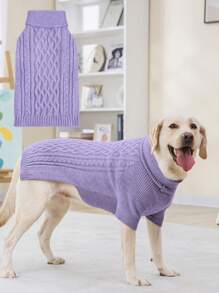 1 pièce de classique pull tricoté pour animal de compagnie, doux, chaud et douillet. Vêtements d'hiver pour petits, moyens et grands chiens, faciles à porter et entretenir. Cadeau de Noël pour Bichon, Schnauzer et Rottweiler Beagle