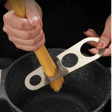 1 件装不锈钢面条分量器，银色意大利面测量工具，适用于厨房
