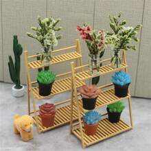 1 cái Giá để hoa mini, Đồ nội thất trang trí nhà nhỏ Giá để giày mini, Mô hình cảnh xây dựng Trang trí cho giá để hoa ban công, Đồ trang trí trong nhà, Đồ nội thất trang trí nhà, Đồ nội thất chơi giả vờ - Nhiều màu - Xem 3
