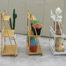 1 cái Giá để hoa mini, Đồ nội thất trang trí nhà nhỏ Giá để giày mini, Mô hình cảnh xây dựng Trang trí cho giá để hoa ban công, Đồ trang trí trong nhà, Đồ nội thất trang trí nhà, Đồ nội thất chơi giả vờ - Nhiều màu - Xem 5