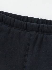 Balabala 宝宝裤子 女童冬季婴儿裤子 秋冬季休闲裤 下装 时尚俏皮 - 黑色 - 查看 6