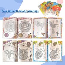 1 本英文着色书，提高儿童绘画能力，增强学习能力，帮助儿童绘画进步。圣诞节、感恩节、新年礼物 - 彩色 - 查看 4