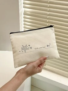 1 chiếc Túi cầm tay nữ tùy chỉnh, Túi đựng đồ trang điểm, Túi xách tay, Độc đáo, Nhỏ gọn, Di động, Quà tặng, Dễ thương, In hình trái tim, Có thể gập lại, Sức chứa lớn, Ví đựng tiền xu, Vừa với điện thoại, Túi đựng trong túi, Túi tote, Thích hợp cho Giáng sinh, Đám cưới, Quà lưu niệm, Du lịch - Màu be - Xem 6