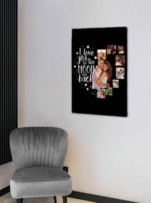 1Pc Personalized Photos To Canvas Print - Canvas Prints With Your Photos On Custom Wall Art For Bedroom, Living Room, Wedding, Baby, Pet, Family, Love, Couple, Friend, Picture, Photo, Framed Wall Art Gifts Birthday Graduation