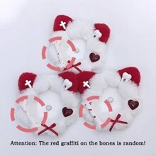 Portabadge decorativo super carino a forma di orecchie di gatto - adatto per badge da 58-70mm