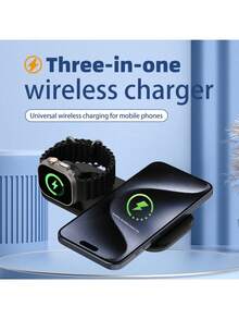 无线磁性二合一充电器兼容 兼容 系列兼容 14 15 16 15W 快速旅行充电板兼容 Pro 2 2 ` - 多色 - 查看 2