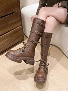 Fashionable, Sexy, Fashionable, Versatile Mid-Calf Boots For Women, Comfortable, Affordable, High-Heel, Anti-Slip, Outdoor, Rural, Resort, Snow Boots, Mid-Calf, Wedge, Platform, Riding, Western, Combat Boots, Waterproof, Running Shoes, Hiking Shoes