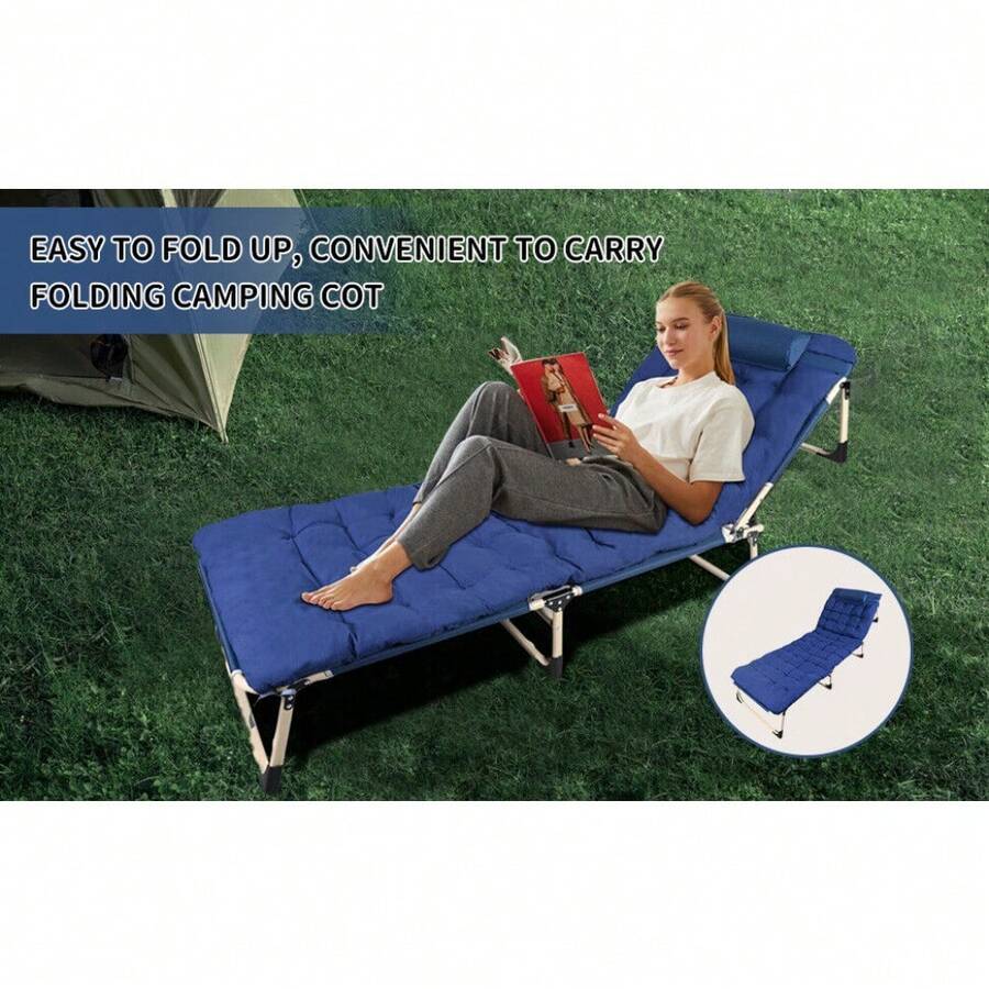Adults Folding Sleeping Cot Guest Bed Heavy Duty Cots Camping Sun