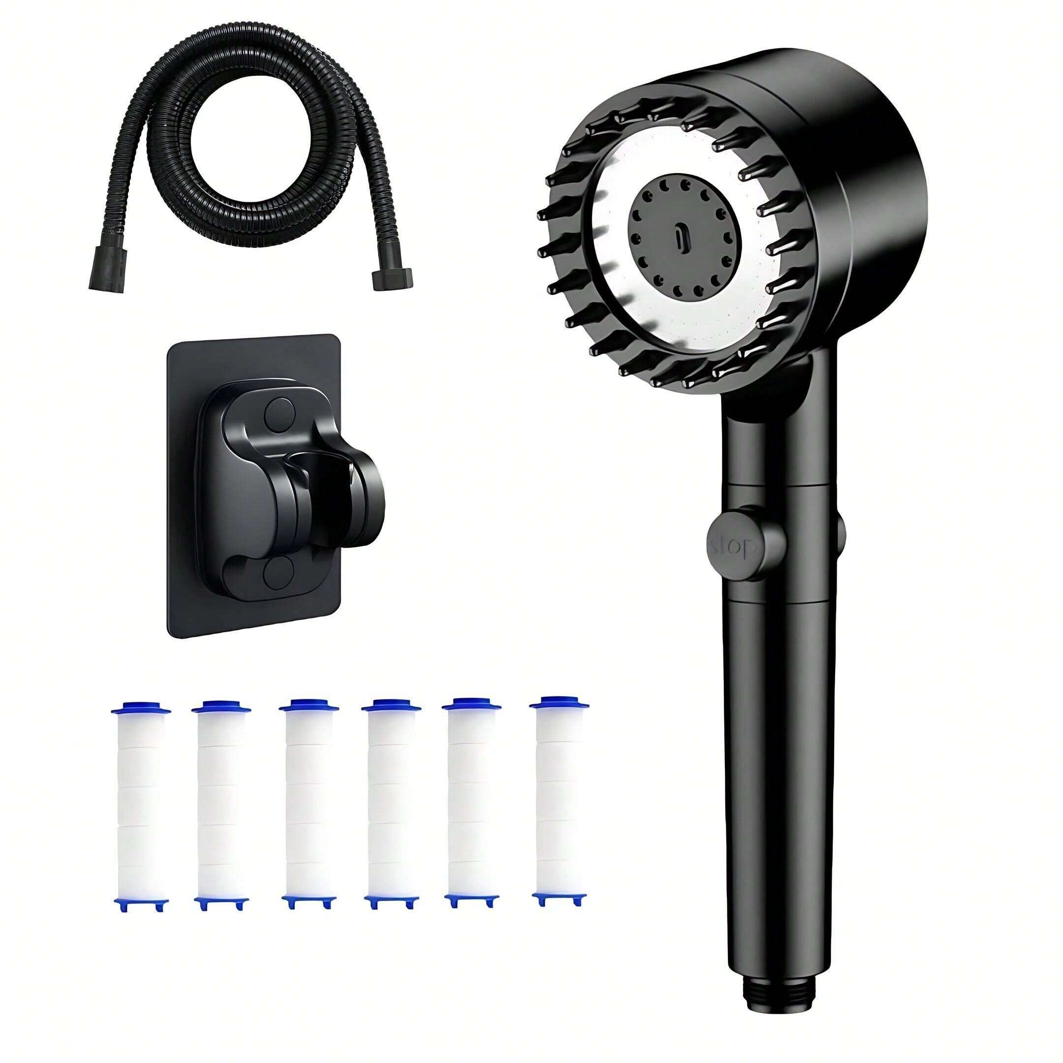 Three Modes Of Powerful Booster Shower, Adjustable Massage Shower Head