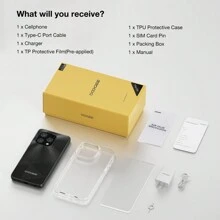 DOOGEE N55 Plus Android 14 Cell Phone Unlocked (2024), 20GB+128GB/TF 1TB, 5150mAh Battery Octa-Core Unlocked Phone, 6.56"+90Hz Display, Dual Camera/Dual SIM 4G Smartphones With Face ID & OTG - 黑色 - 查看 8