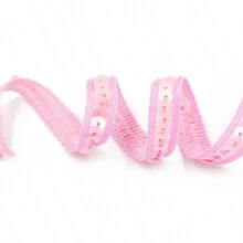 1 szt. 12 mm koronkowa lamówka z metalicznym brokatem, do sukni walentynkowej, szycia, kostiumów tanecznych, rękodzieła, pakowania prezentów, aksamitne naklejki do dekoracji odzieży, akcesoria do szycia DIY, dekoracja torby i spinki do włosów (bez papierowej karty)