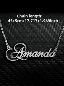 1 chiếc Vàng Bạc Vàng Hồng Tùy Chỉnh Cá Nhân Hóa Đơn Giản Tự Làm Tùy Chỉnh Tên Chữ Cái Tiếng Anh Dây Chuyền Bằng Thép Không Gỉ Mạ Vàng Quà Tặng Ngày Lễ Tình Nhân Quà Tặng Lễ Tạ Ơn Quà Tặng Tốt Mỗi Món Quà Là Độc Nhất Quà Tặng Tùy Chỉnh Rất Đáng Nhớ Cho Cô Ấy Quà Tặng Ngày Của Mẹ Quà Tặng Giáng Sinh Cho Mẹ Quà Tặng - Nhiều màu - Xem 4