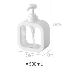 1pc High-Quality Large Capacity Bathroom Hand Wash Liquid Refillable Dispenser Bottle, Suitable For Shampoo, Body Wash, Laundry Detergent