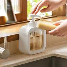 1pc High-Quality Large Capacity Bathroom Hand Wash Liquid Refillable Dispenser Bottle, Suitable For Shampoo, Body Wash, Laundry Detergent