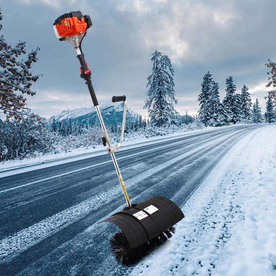 Outdoor Handheld Sweeper, Cleaning Driveway Turf Lawns Artificial Grass