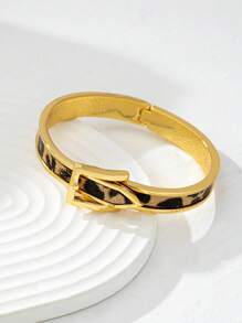 1 peça Pulseira de relógio personalizada com estampa de leopardo exagerada para passarela, estilo punk selvagem e boate, versátil, presente para melhor amiga feminina