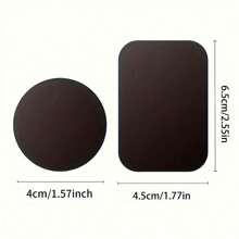 5pcs/10pcs/20pcs Adhesive Car Phone Holder Magnet Plate Thin Iron Disc Magnetic Sheet For Phone Stand Accessories, Round & Rectangle