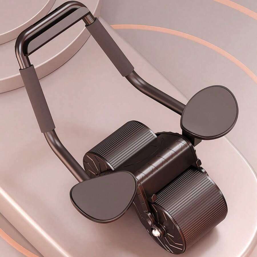 1 Piece Of Automatic Rebound Abdominal Roller With Elbow Protection