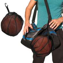 Portable Net Eye Bag, Volleyball Bag With Zipper Pocket, Football Bag With Quick Shackle, Large Capacity Basketball Bag, Suitable For All Kinds Of Backpacks, Can Be Used To Carry Basketball, Football, Volleyball, Multi-Functional Net Bag With Zipper Pocket Sports Bag Sport Bag - Multicolor - View 8