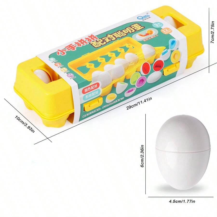 Children's Educational Early Learning Detachable Fake Egg Building
