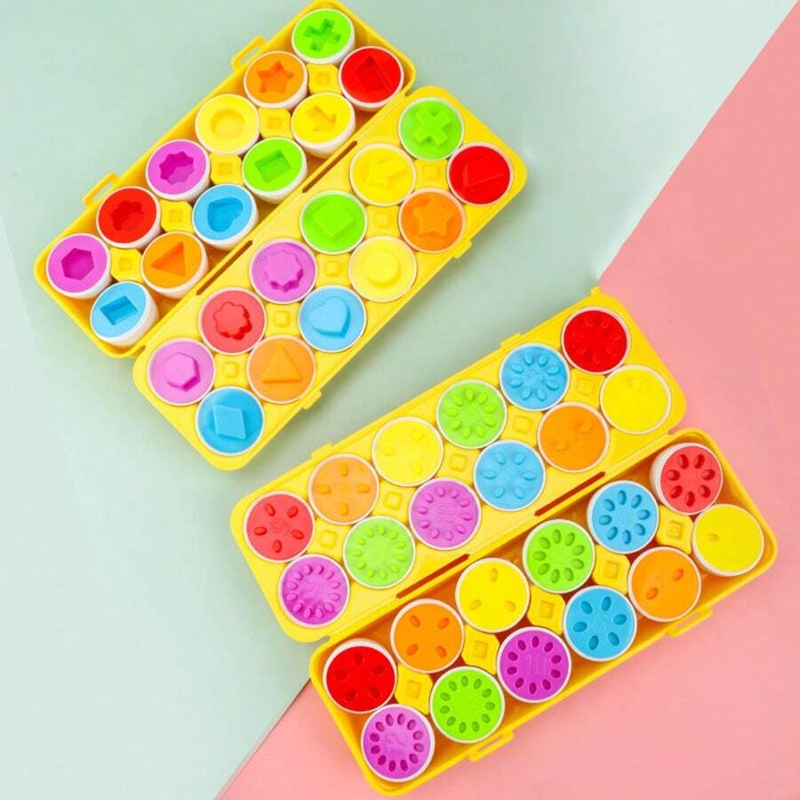 Children's Educational Early Learning Detachable Fake Egg Building