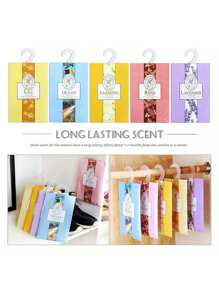 5pcs Bedroom Air Freshener Sachets, Multi-Floral Fragrance, Hanging Wardrobe Deodorizer, Anti-Moth, Fragrant Sachet