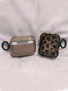 1 chiếc hộp bảo vệ chống rơi cho tai nghe không dây Bluetooth Airpods của Apple, hình sóng, màu đen, hình trái tim và hoa tulip - Nhiều màu - Xem 3
