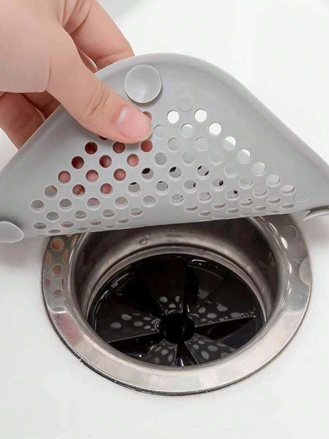 1pc Square Silicone Drain Cover, Kitchen & Bathroom Clogged Sink Filter