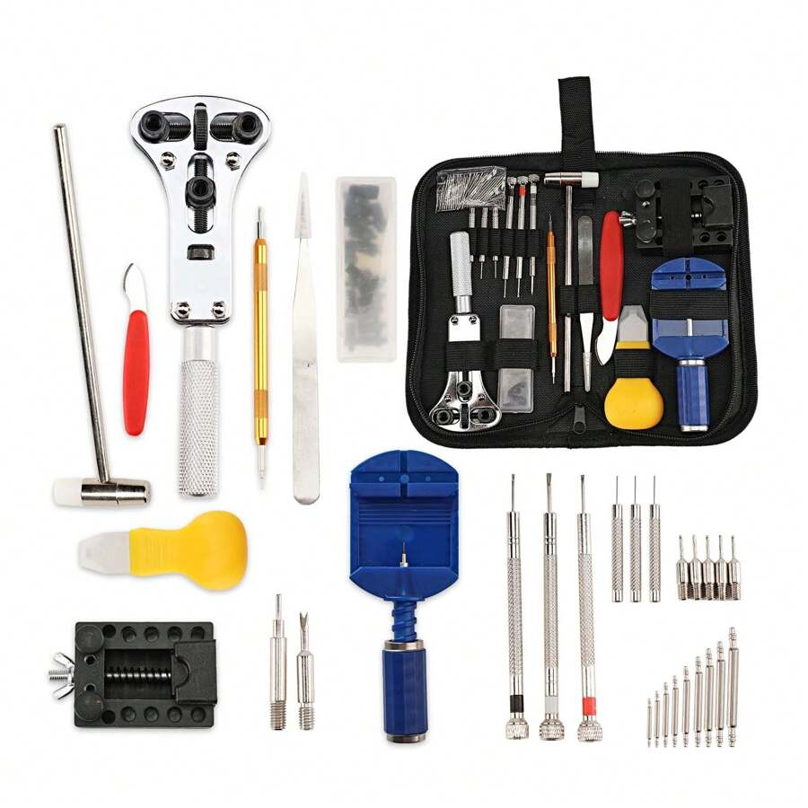 Watch Repair Tool Kit For Watchmaker, Case Opener Disassembly Set, Convenient Horologist Tool Set, Ideal Gift Choice,Tools For Men