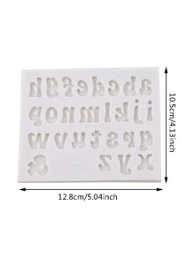 Moule en silicone DIY pour lettres, chiffres et formes anglaises pour un usage quotidien, les vacances, la cuisine, le moule fait main, les bougies parfumées au savon, le gypse, les accessoires de cuisine, les fournitures DIY
