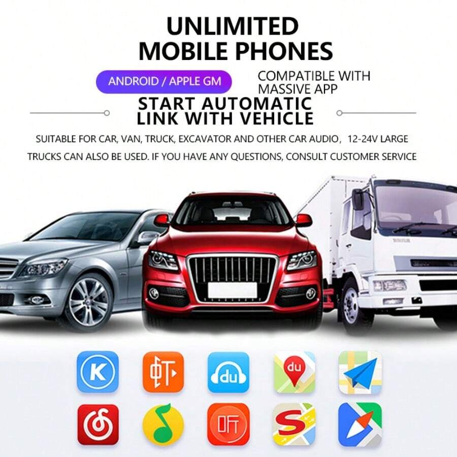 VAORLO Car Bluetooth 5.4 FM Transmitter Handsfree Call Mini USB Power