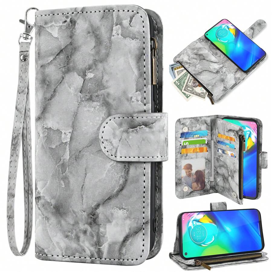 Flip Wallet Phone Case Compatible With Apple IPhone/Samsung Galaxy