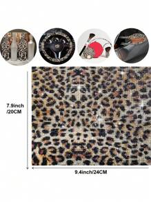 12000pcs Leopard Pattern Crystal Rhinestone Diamond Sparkly Self-Adhesive Crystal 2mm DIY Christmas Decorative Sticker Craft (Animal Pattern)