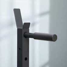 HOMCOM Multifunction Barbell Squat Rack Stand Heavy-Duty Strength Training Dumbbell Rack Adjustable Height Weight Lifting Bench Press Dip Station For Home Gym, Black - Black - View 8