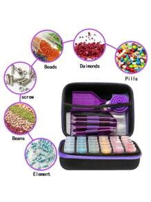 1 Set 5D Diamond Painting Full Tools Kit, Include Diamond Glue, Diamond Painting Pen, Tray, Etc. Suitable For DIY Lovers, Holiday Gifts
