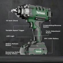 High-Performance Electric Impact Wrench With Powerful Torque For Fast Removal And Installation. Ideal For Automotive And Industrial Use, Featuring A Durable Design For Enhanced Efficiency    AQ