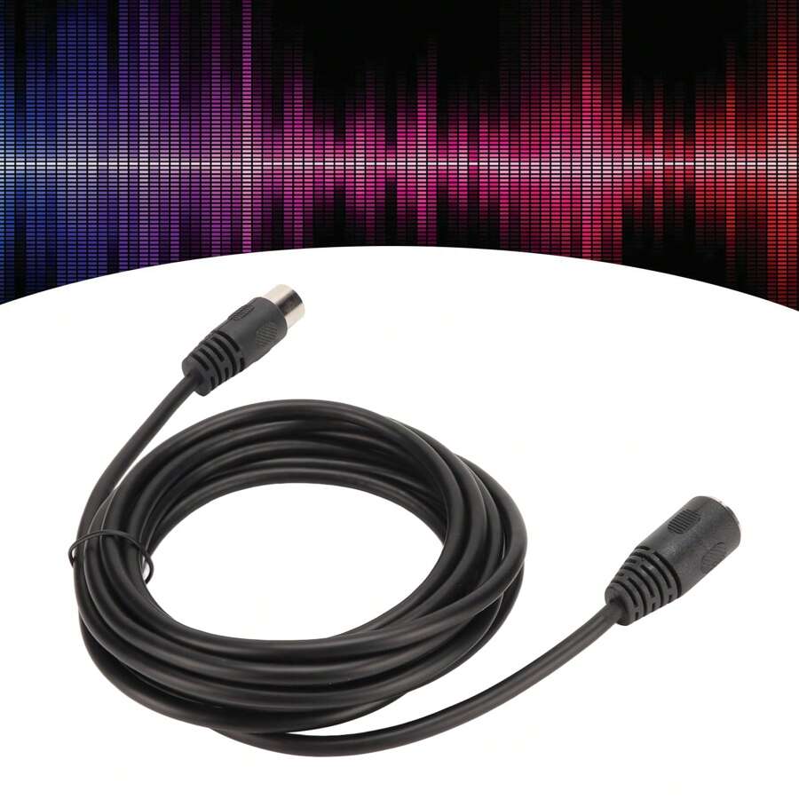 Big DIN Adapter Cable 8 Pin Male To Female Speaker Sound Extension Cord