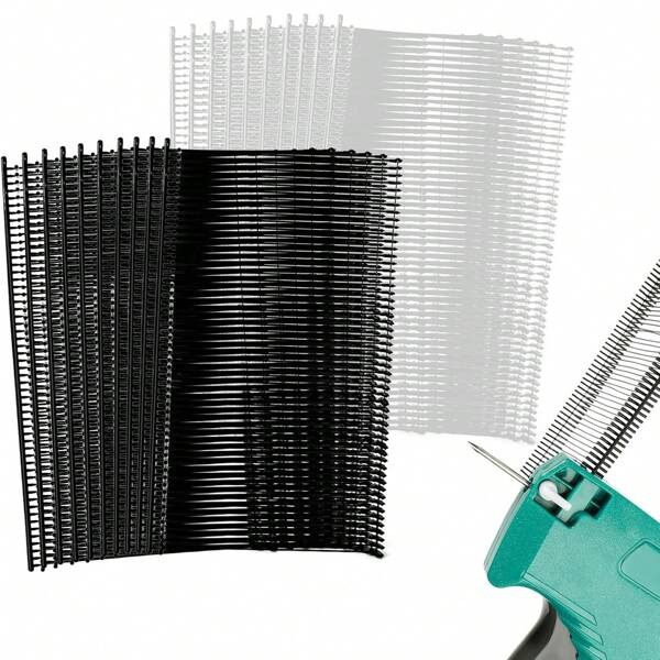 2000/3000PCS Plastic Fasteners For Fine Tagging Gun For Quick Stitch Sewing Gun - 10/15 Black Fasteners + 10/15 White Fasteners, Stitch Gun Fasteners 5mm/0.196inch For Clothing(NOT For Ultra-Fine/Rough Stitch Gun )