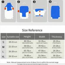 Luggage Cover Travel Case Cover For 18 To 32 Inch Luggage Protector Cases For Outdoor Travel Business Fashion Graphic Pattern For Men Women Travel Accessories Polyester Suitcase Elastic Dust Covers Student Back To School Stuff Travel Essentials Workout Camping Holiday Essentials Vacation Cruise Suitcase Cover Bag For School School Accessories