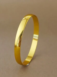 4 件装金色女士时尚开口手链新娘奢华手工珠宝开口手链女士婚礼手链欧美手工手链 - 金色 - 查看 10
